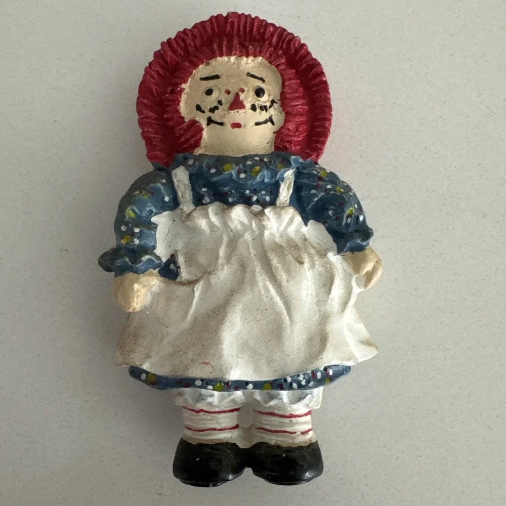 Vintage Raggedy Ann Doll Character Fridge Magnet 3